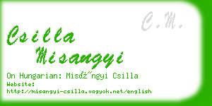 csilla misangyi business card